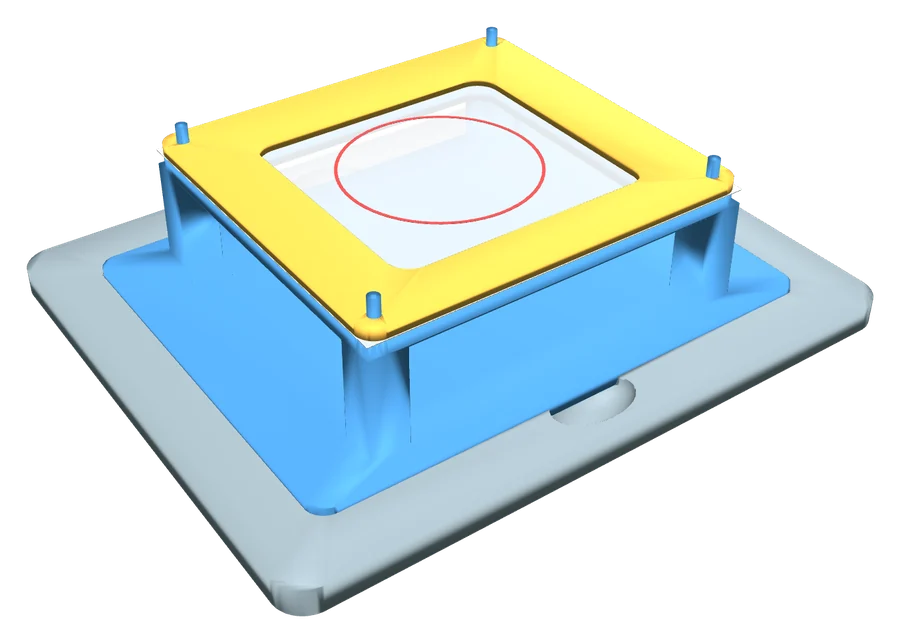 Precision cutting module, 3D model