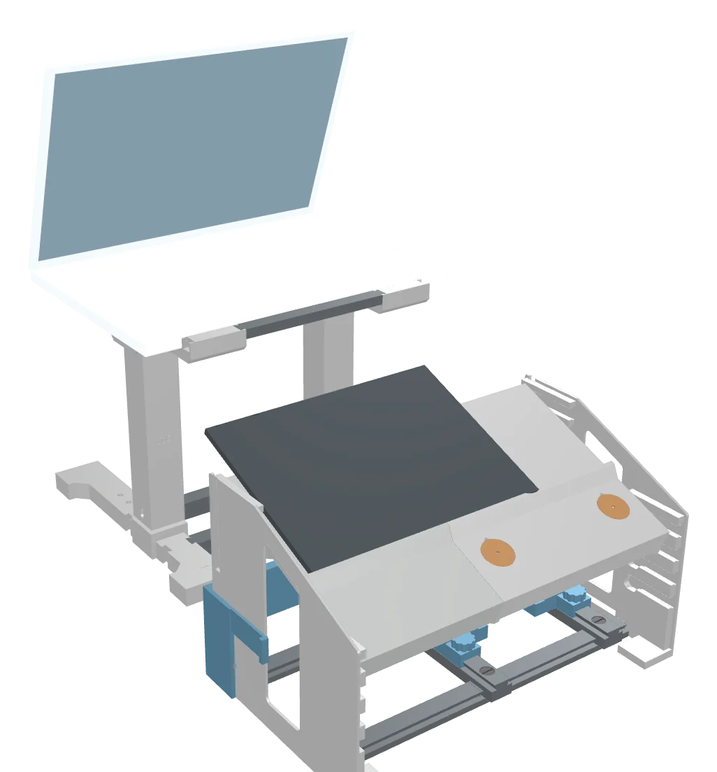 The laptop stand, 3D model